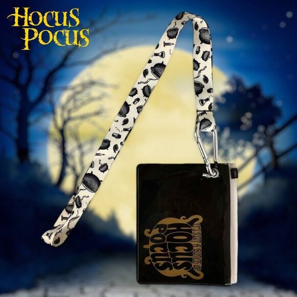 Disney Hocus Pocus Lanyard and Plastic Transparent Pouch - Picture 1 of 3